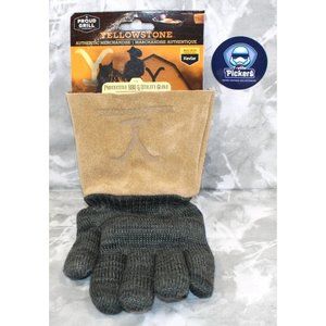 Authentic Yellowstone™ Leather, Wool And Kevlar® Heat Resistance Grill Glove Pro